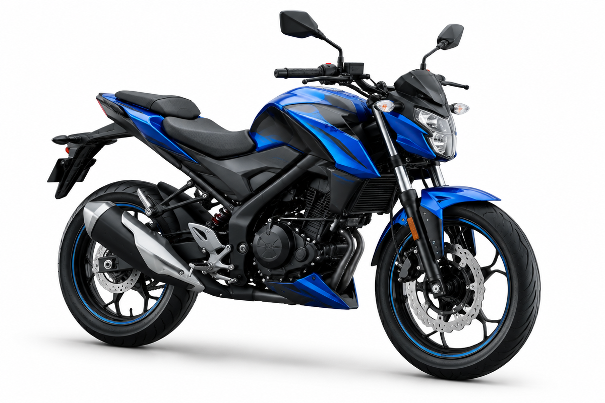 Sport motorcycle ready for service
